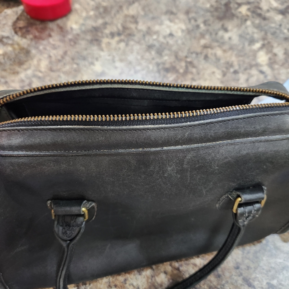 Vintage Coach Black SATCHEL Leather Bag - Picture 9 of 15